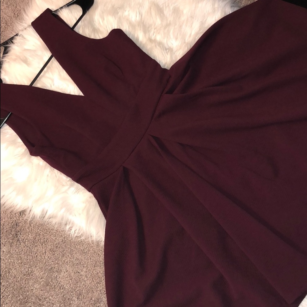 Burgundy Dress